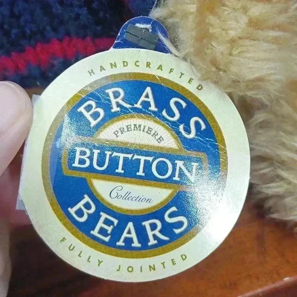 The Brass Button Bears Collection "Tully" Handcrafted and Fully Jointed Bear - Picture 10 of 11